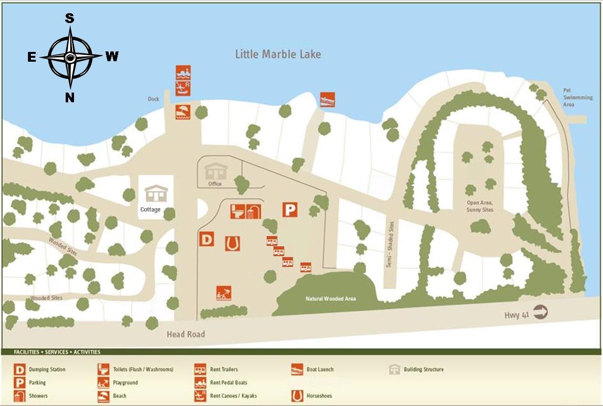 Park Map - Bon Echo Family Campground